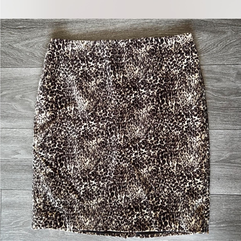Talbots Leopard Print Pencil Skirt